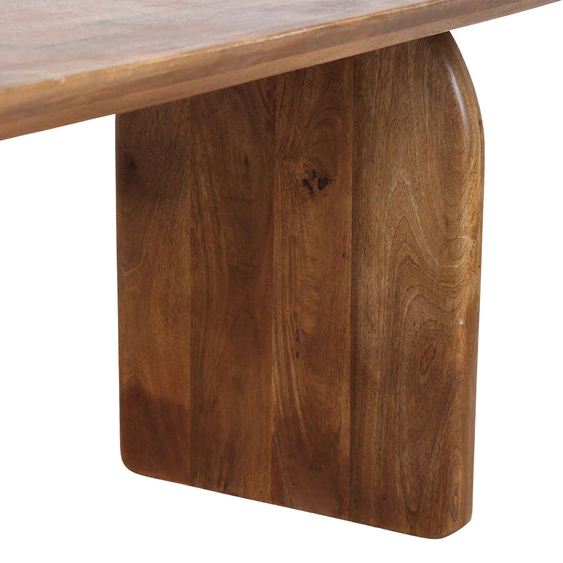 Mesa de comedor Bullnose Mix marrón 240cm Raw Materials
