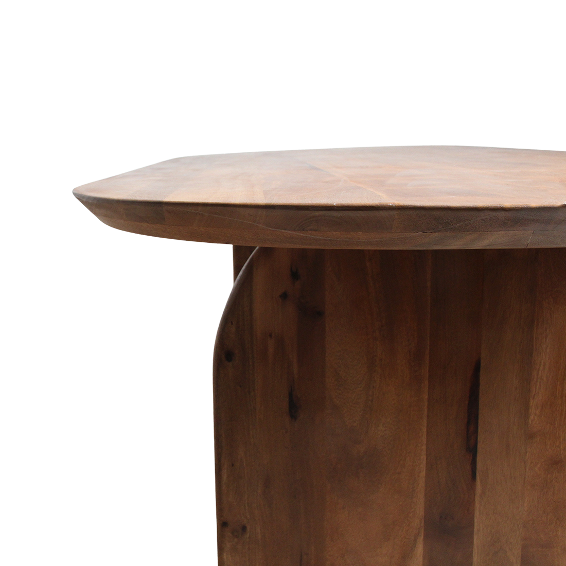 Mesa de comedor Bullnose cerrada marrón 240 cm Raw Materials