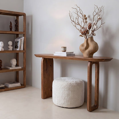 Mesa Consola Bullnose Marrón Raw Materials