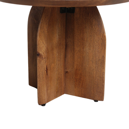 Mesa auxiliar de borde redondeado de 55 cm Raw Materials