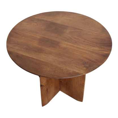 Mesa auxiliar de borde redondeado de 55 cm Raw Materials