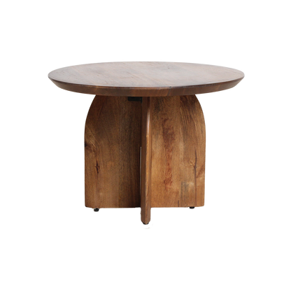 Mesa auxiliar de borde redondeado de 55 cm Raw Materials