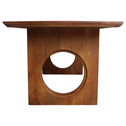 Mesa de comedor Bullnose Biselada Loop Madera de mango 180cm Materias primas