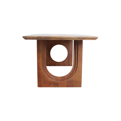 Mesa de comedor Bullnose Chamfered Mix Madera de mango 200cm Raw Materials