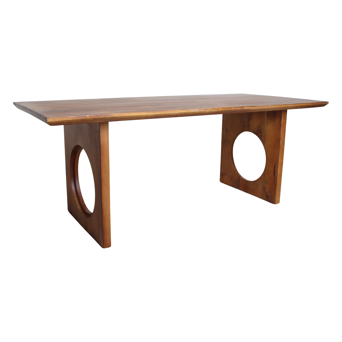 Mesa de comedor Bullnose Biselada Loop Madera de mango 240cm Materias primas