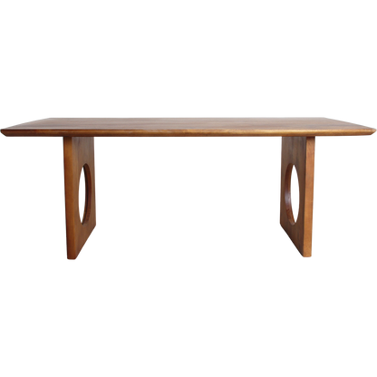 Mesa de comedor Bullnose Biselada Loop Madera de mango 240cm Materias primas