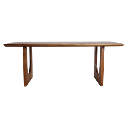Mesa de comedor Bullnose Chaflán Curva Madera de mango 240 cm Raw Materials