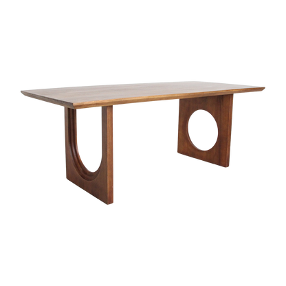 Mesa de comedor Bullnose Chamfered Mix Madera de mango 240cm Raw Materials