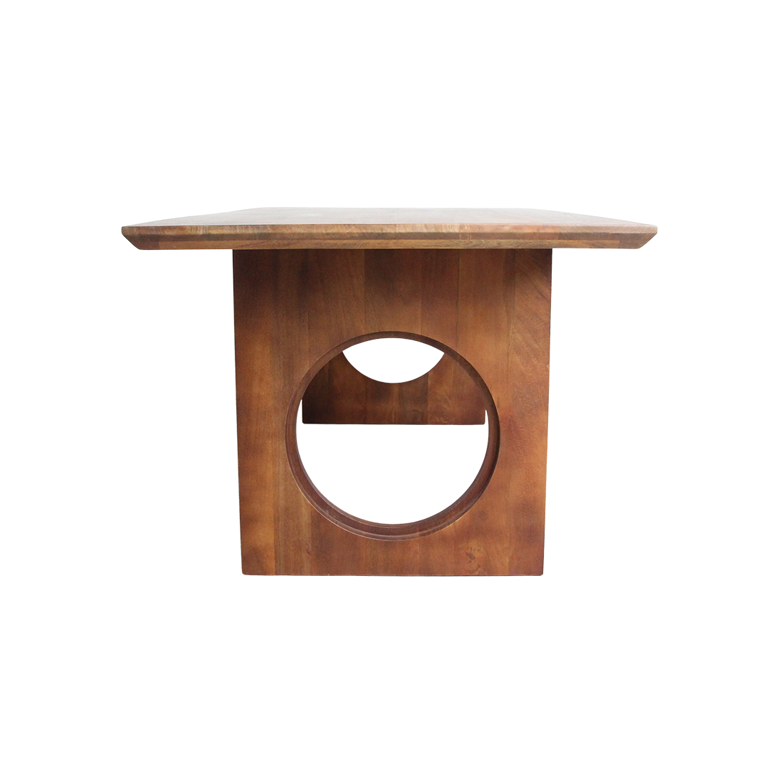 Mesa de comedor Bullnose Chamfered Mix Madera de mango 240cm Raw Materials
