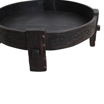 Mesa auxiliar Grinder Negro Raw Materials
