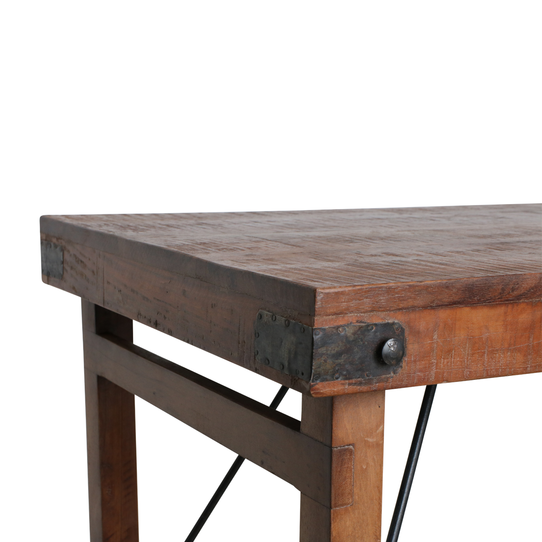 Mesa de mercado plegable marrón Raw Materials