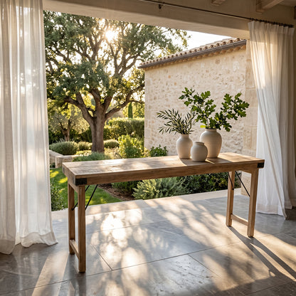 Consol plegable Limewash  Materias primas