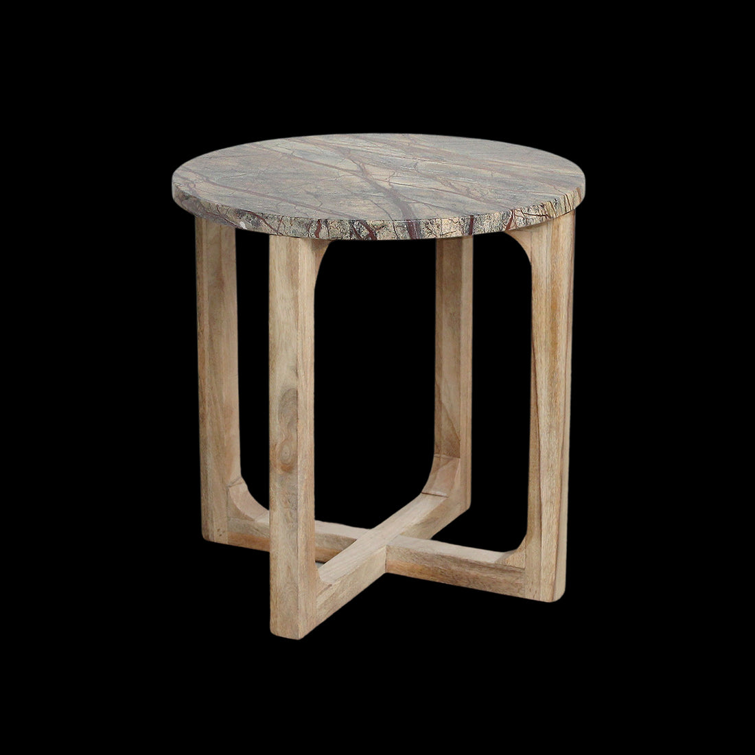 Mesa auxiliar Bizar Mármol- 50x50x50 cm Raw Materials