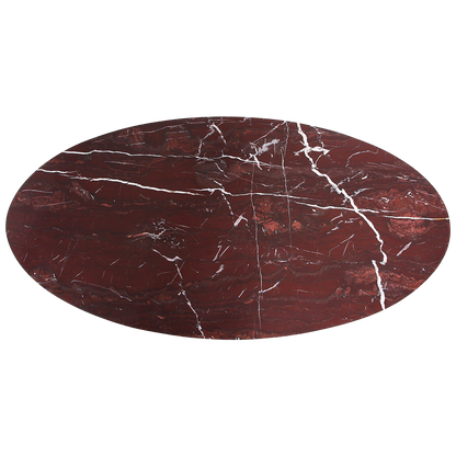 Mesa de centro ovalada de mármol «Cherry» Raw Materials