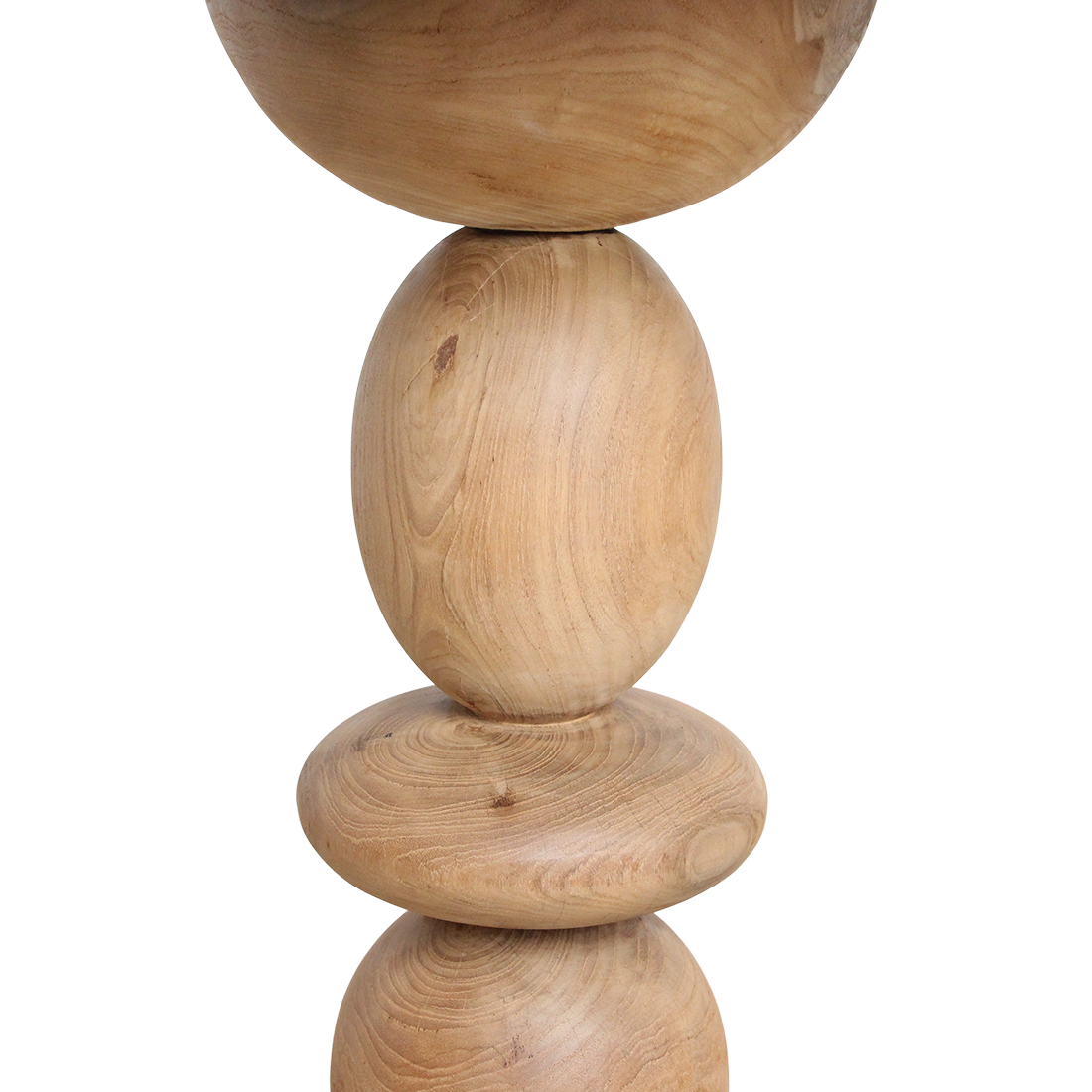 Mesa de bistró de exterior Tao de madera de teca Ø69 cm Raw Materials