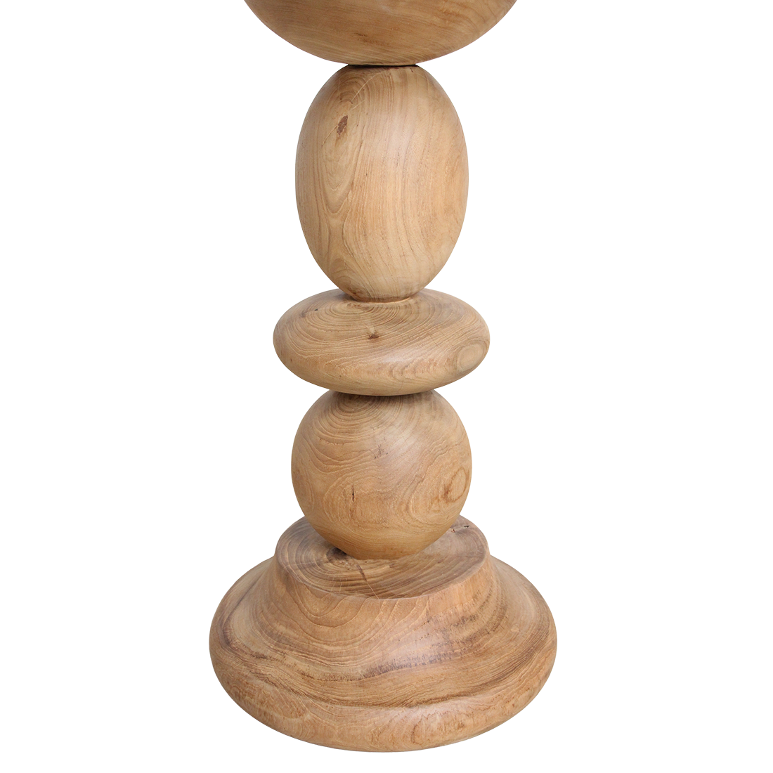 Mesa de bistró de exterior Tao de madera de teca Ø69 cm Raw Materials