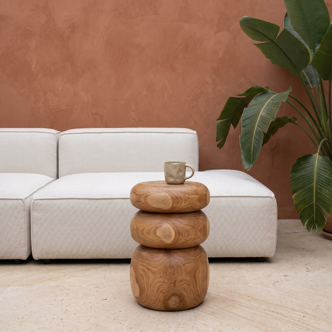 Taburete Mesa auxiliar Tao Raw Materials
