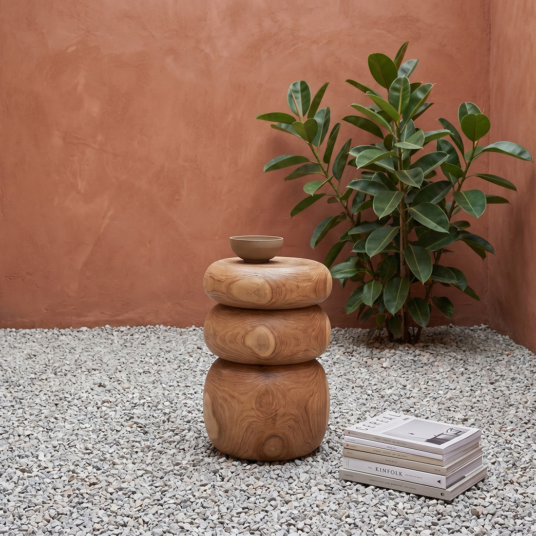 Taburete Mesa auxiliar Tao Raw Materials