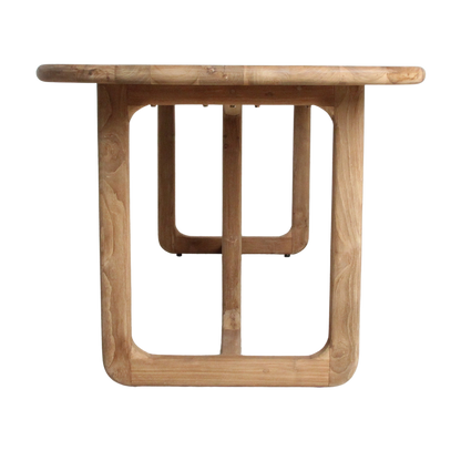 Mesa de comedor Invierno de madera de teca reciclada 200 cm Raw Materials