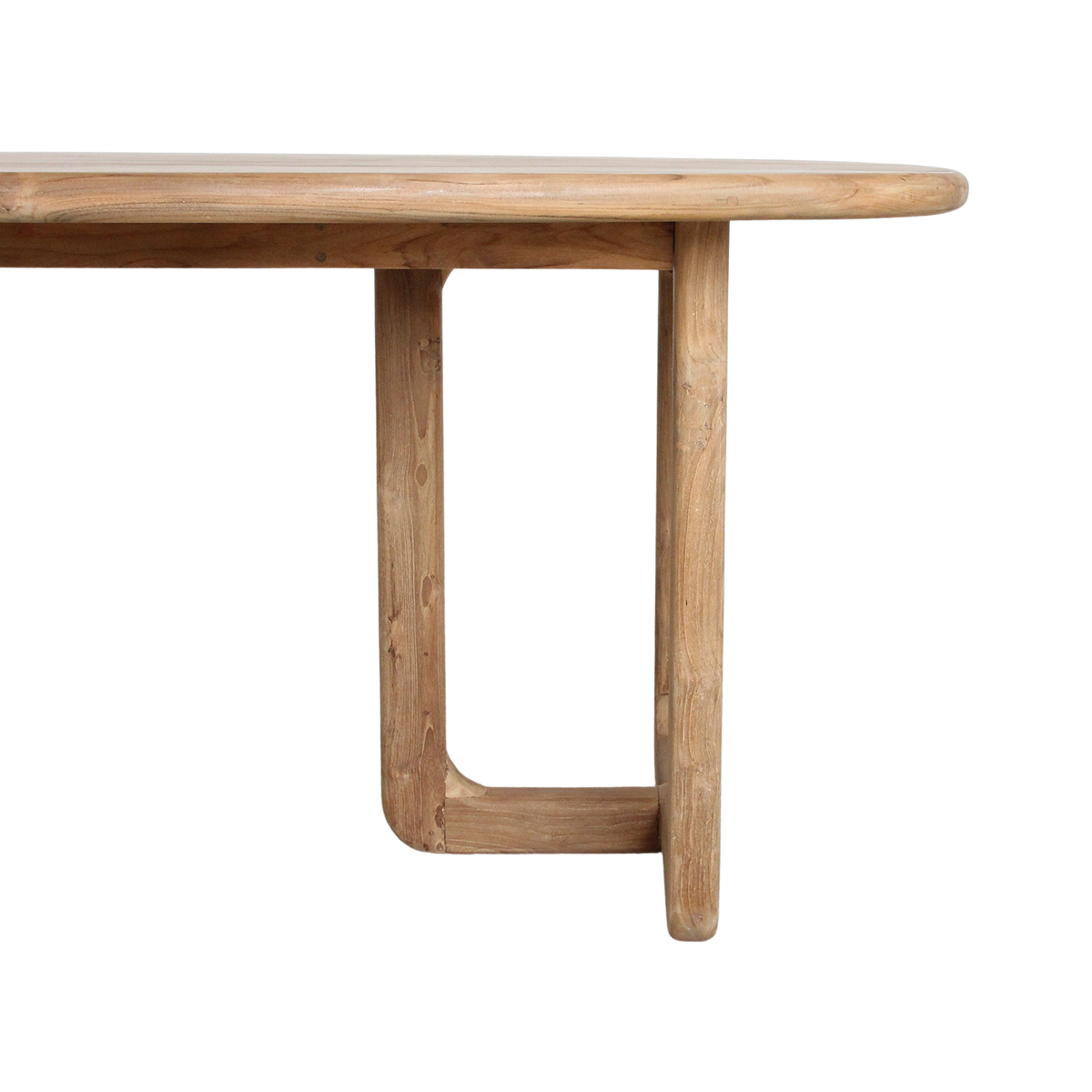 Mesa de comedor Invierno de madera de teca reciclada 200 cm Raw Materials