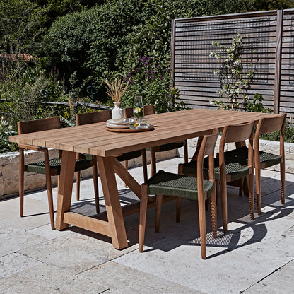 Mesa de jardín Soleado 200 cm Madera de teca FSC reciclada Raw Materials