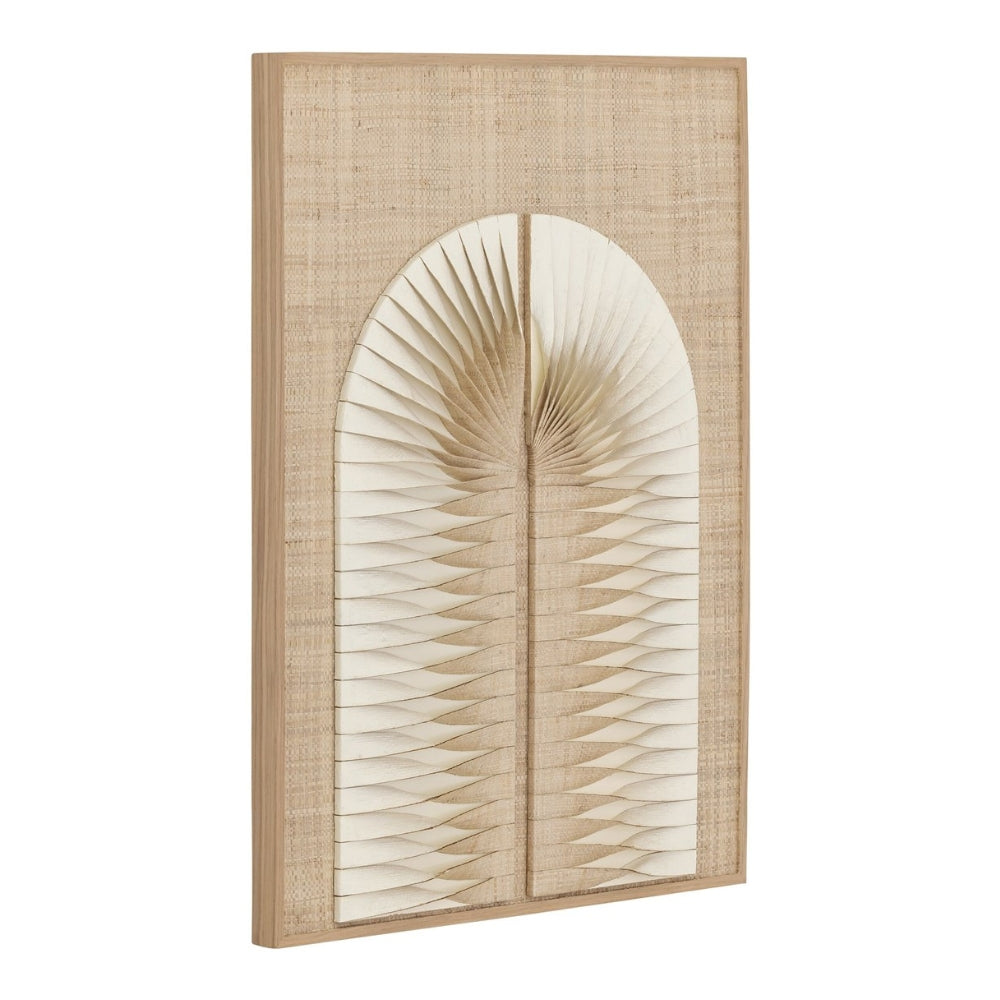 MUST Living Panel de pared Bow Eco Art Palma tejida