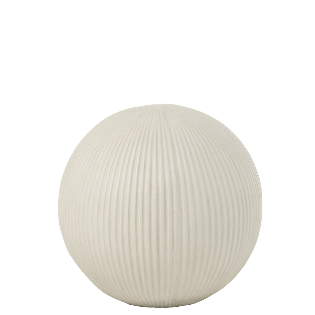 Bola decorativa de arcilla blanca grande 39,5cmx37,5cmx39,5cm