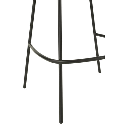 Taburete de bar de hierro beige/negro - J-Line