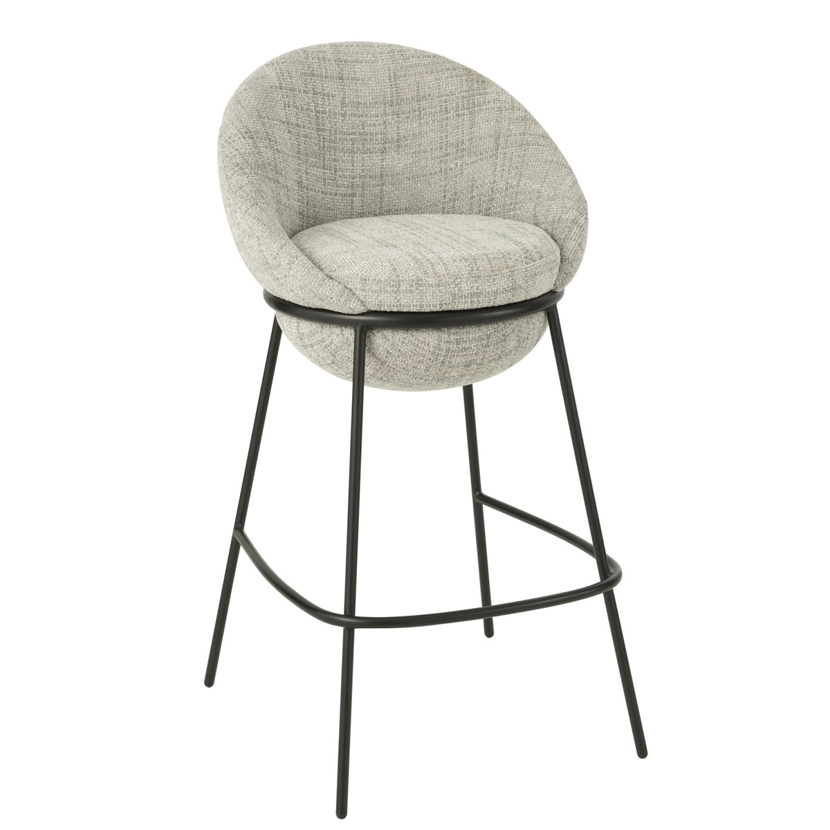 Taburete de bar de hierro gris/negro - J-Line