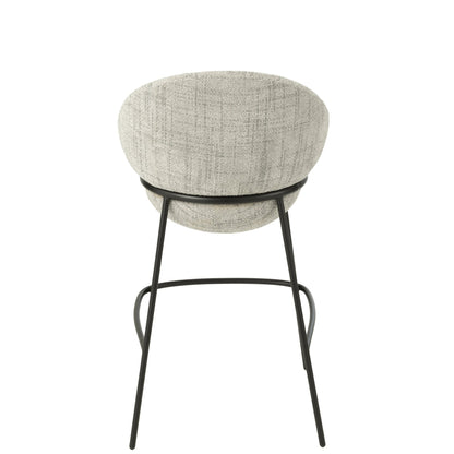 Taburete de bar de hierro gris/negro - J-Line