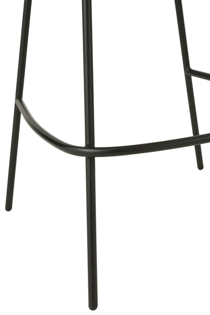 Barkruk Napoli Terracotta- J-Line - Barkruk - J-Line - livinglovely.nl