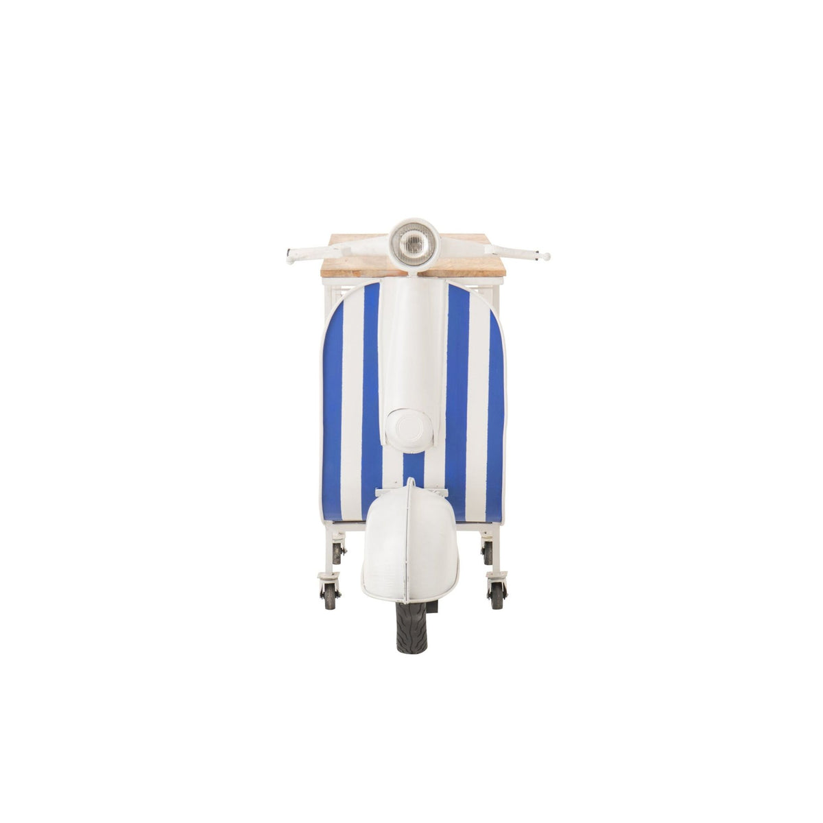 Mueble de bar Retro Scooter Rayado Hierro Azul/Blanco J-Line