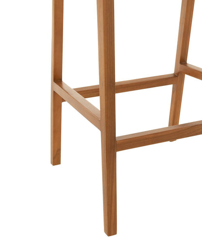 Taburete de bar Emma Madera de teca Marrón J-Line
