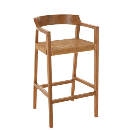 Taburete de bar Emma Madera de teca Marrón J-Line