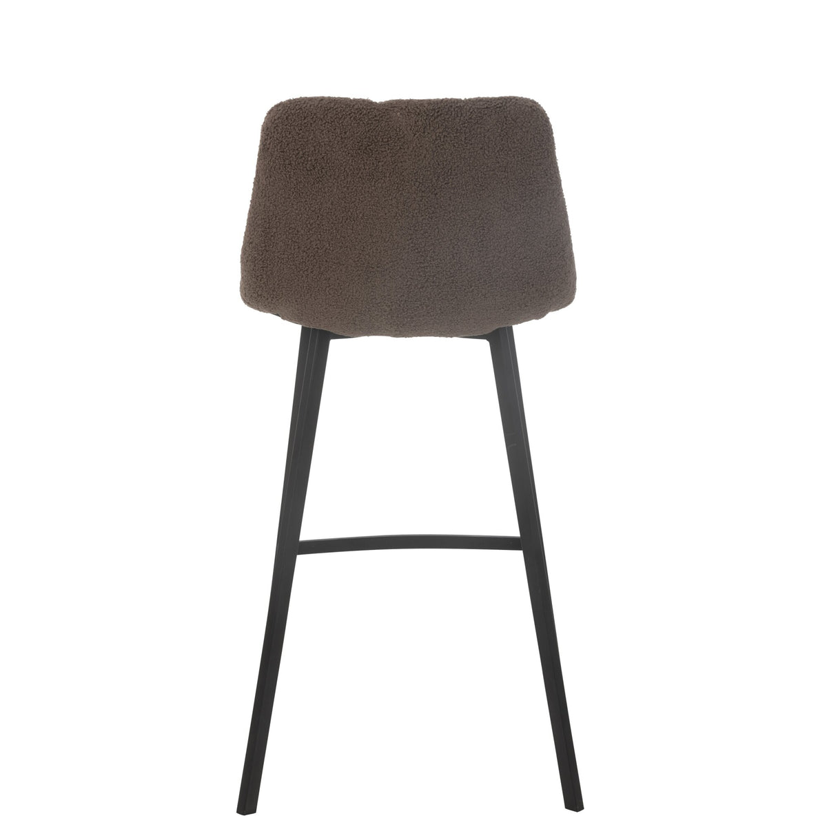Taburete de bar Kent Metal/Poliéster Marrón J-Line