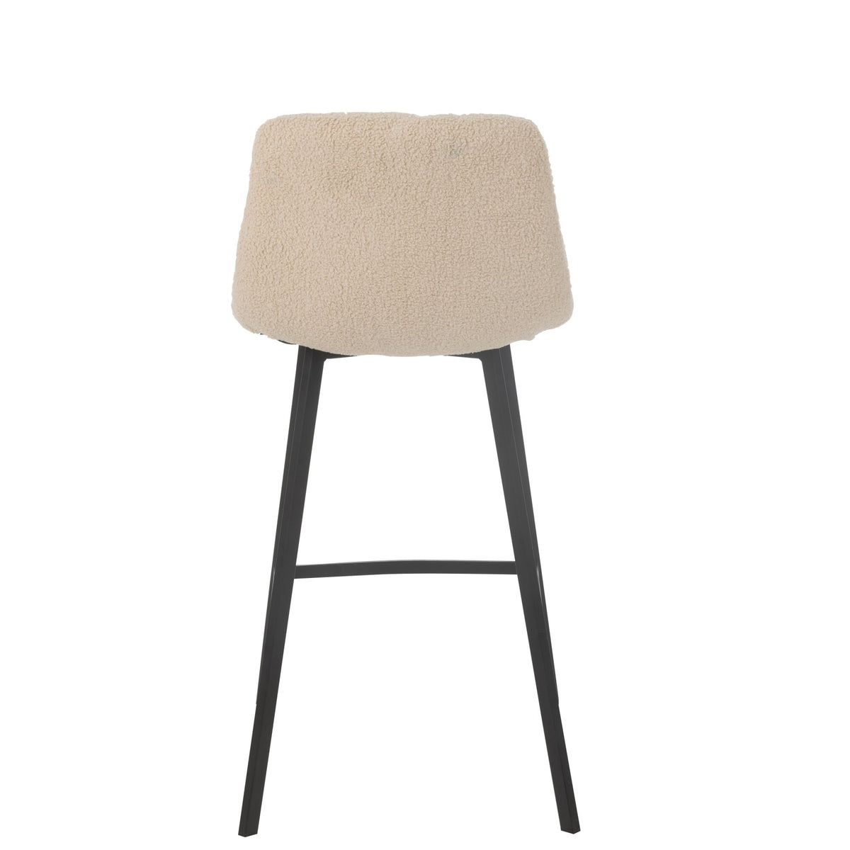 Taburete de bar Kent Metal/Poliéster Blanco J-Line