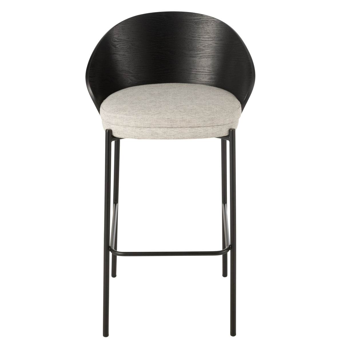 Taburete de bar Lone Multiplex/Metal Negro/Gris J-Line