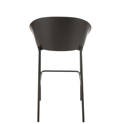 Taburete de bar Lone Multiplex/Metal Negro/Gris J-Line