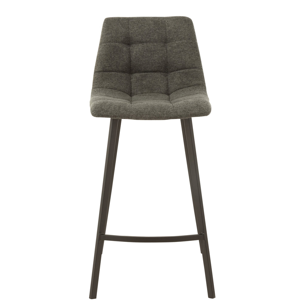 Taburete de bar Stephane Tela/Metal Gris oscuro – J-Line