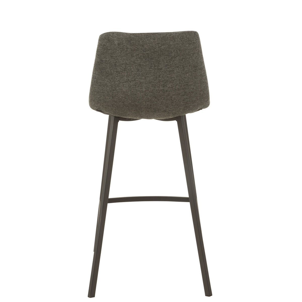 Taburete de bar Stephane Tela/Metal Gris oscuro – J-Line