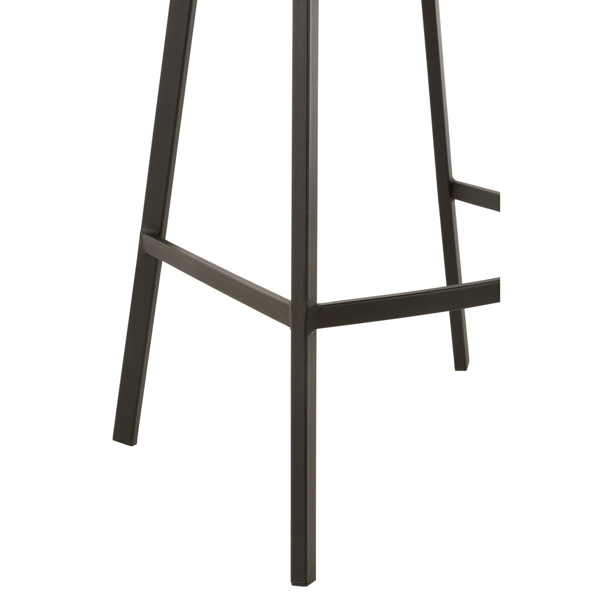 Taburete de bar Stephane Tela/Metal Gris oscuro – J-Line