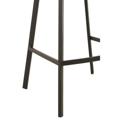 Taburete de bar Stephane Tela/Metal Gris oscuro – J-Line