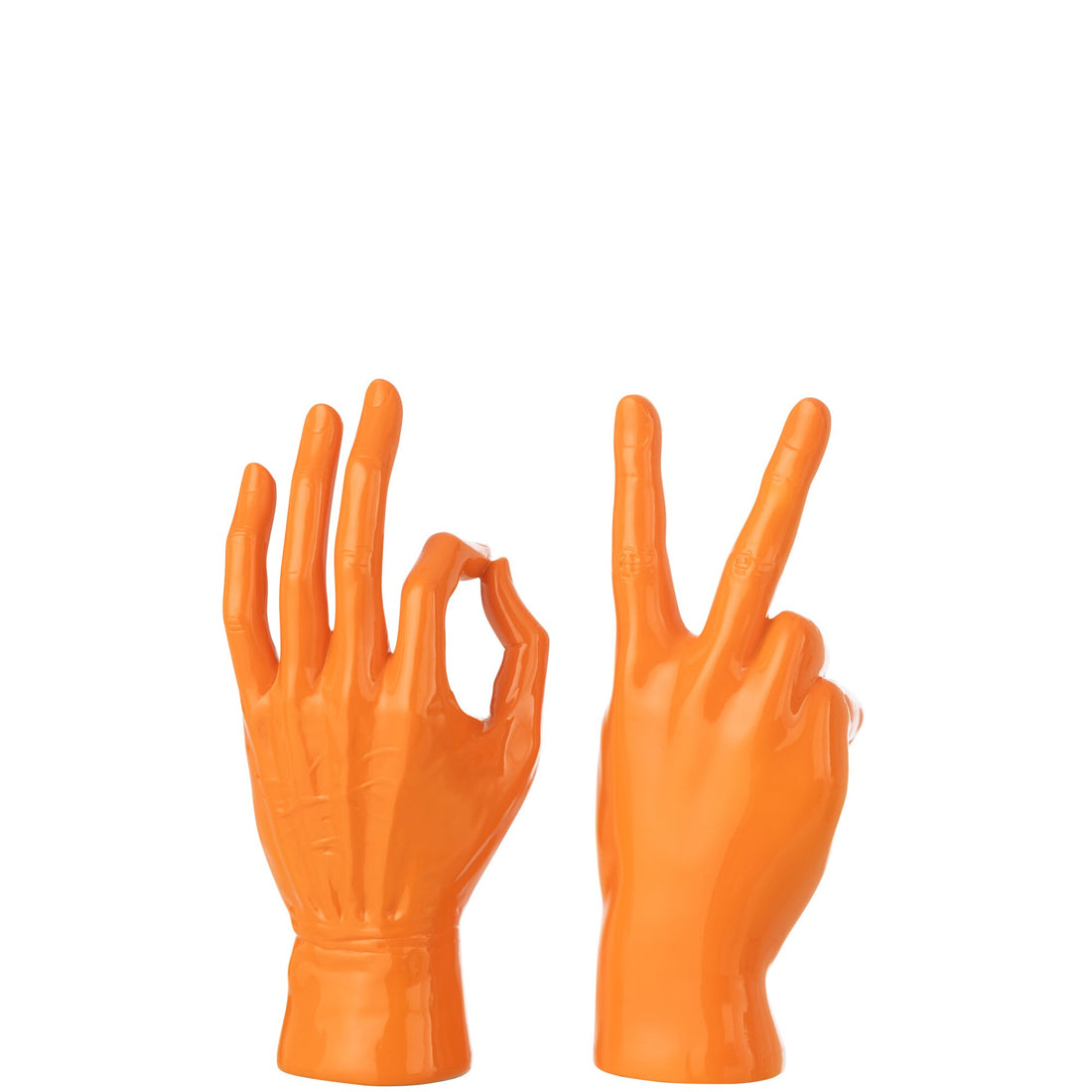 Figura de Lengua de Signos de Polirresina Naranja Oscuro Surtido De J-Line 2