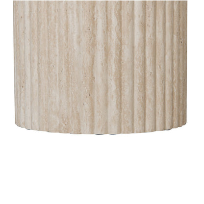 Bijzettafel Craft Travertijn Ø50cm - Pole To Pole - Bijzettafel - Pole To Pole - livinglovely.nl