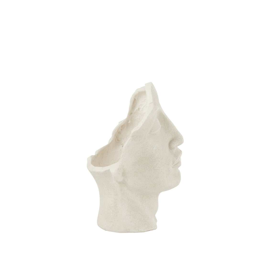 Maceta David de arcilla blanca pequeña J-Line
