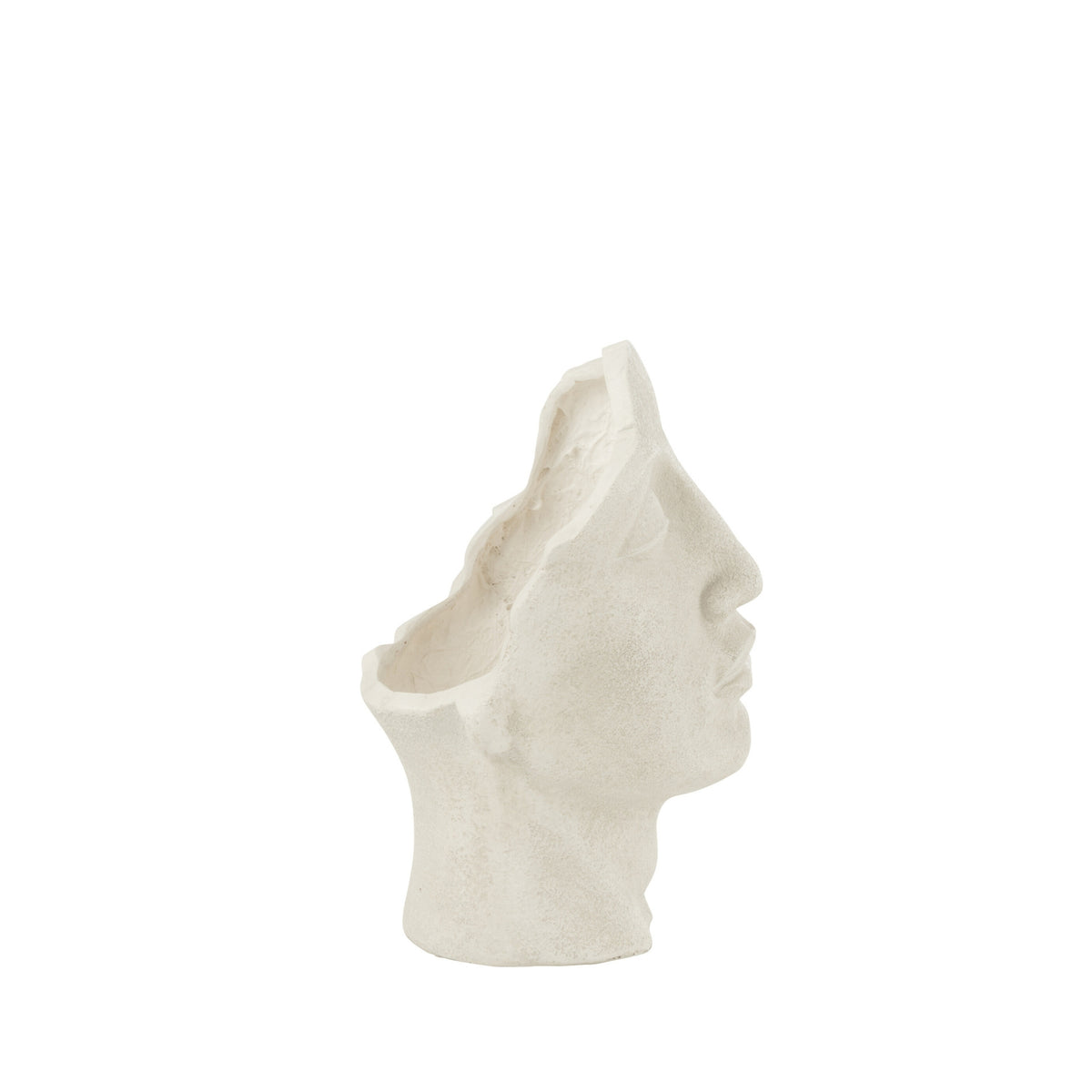 Maceta David de arcilla blanca pequeña J-Line