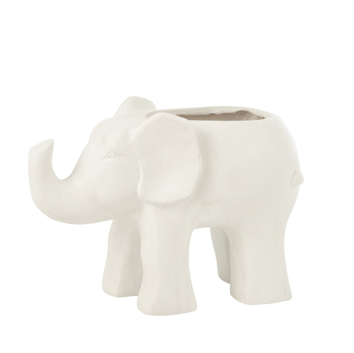 Maceta Elefante Arcilla Blanca J-Line