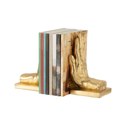 Soporte para libros Manos Poly Dorado Set de 2 J-Line