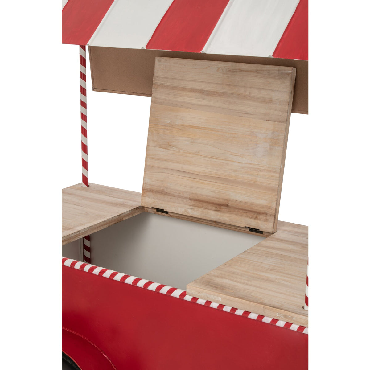 Buffet Kiosco Metal Rojo/Blanco J-Line