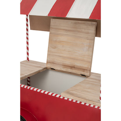 Buffet Kiosco Metal Rojo/Blanco J-Line